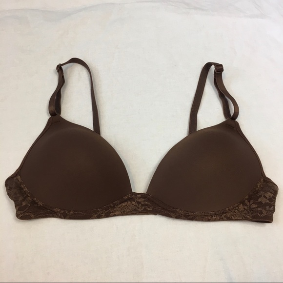 Vassarette Brown Wirefree Bra, 36A - Picture 4 of 7